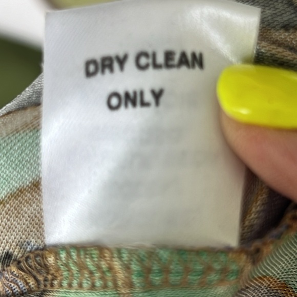 Tibi Floral/Paisley Silk Knit Sweetheart Neck  Mini Dress Size Small - Picture 16 of 16